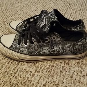 Converse with skull pattern